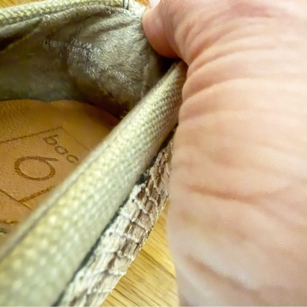 Bacio 61 Snakeskin Print Ballet Flats - Picture 7 of 12